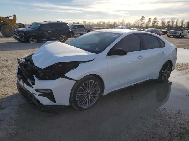 3KPF44AC0ME340440 - 2021 KIA FORTE GT WHITE photo 1