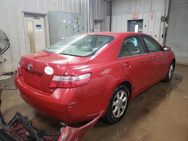 4T1BK46K28U059229 - 2008 TOYOTA CAMRY LE RED photo 3