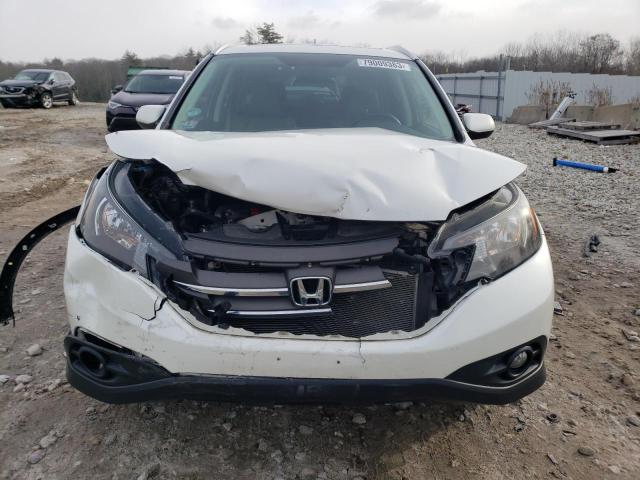 5J6RM3H74EL018595 - 2014 HONDA CR-V EXL WHITE photo 5