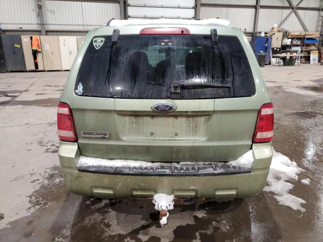 1FMCU03128KA69726 - 2008 FORD ESCAPE XLT GREEN photo 6