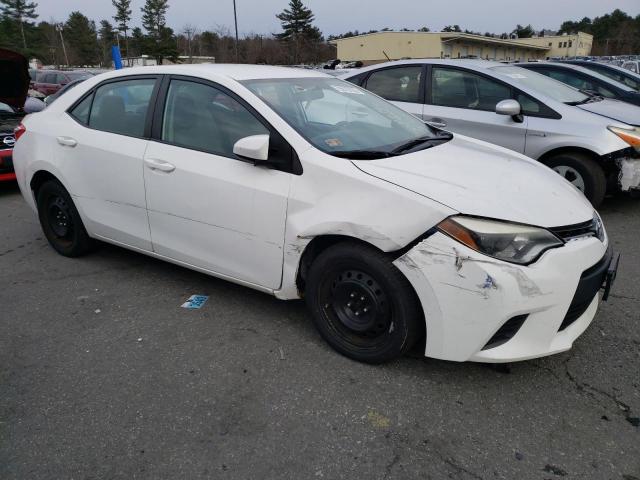 2T1BURHE5EC051900 - 2014 TOYOTA COROLLA L WHITE photo 4