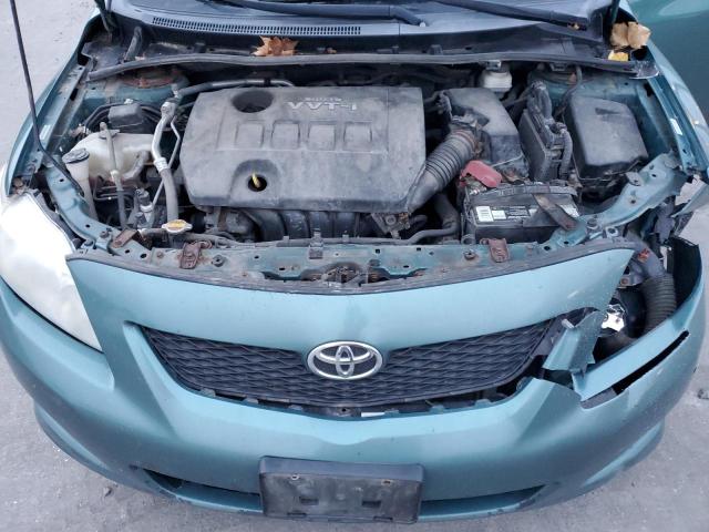 1NXBU4EE1AZ182659 - 2010 TOYOTA COROLLA BASE TEAL photo 11