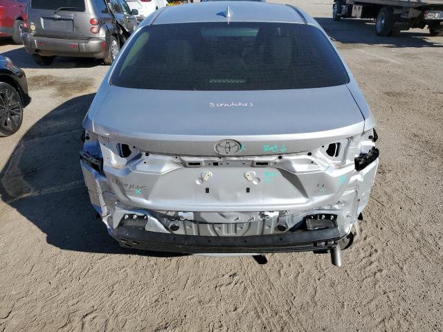 JTDEPMAE7N3014129 - 2022 TOYOTA COROLLA LE SILVER photo 6