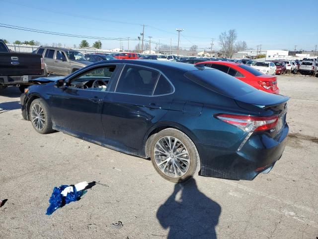 4T1B11HK3JU509863 - 2018 TOYOTA CAMRY L BLUE photo 2