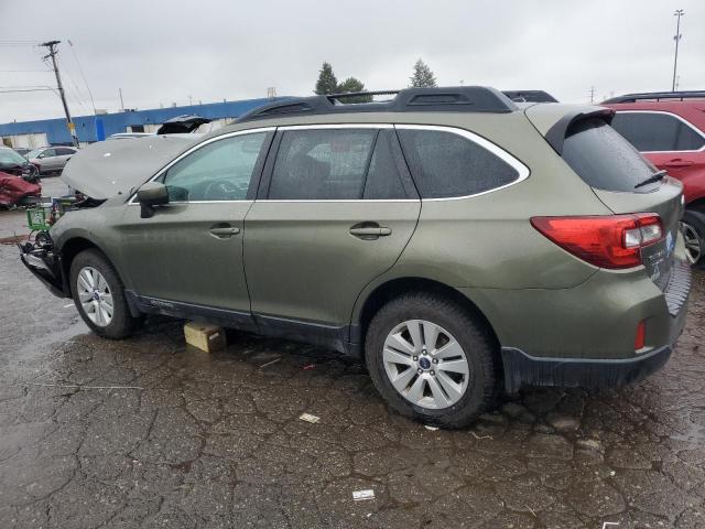 4S4BSACC6F3265605 - 2015 SUBARU OUTBACK 2.5I PREMIUM GREEN photo 2