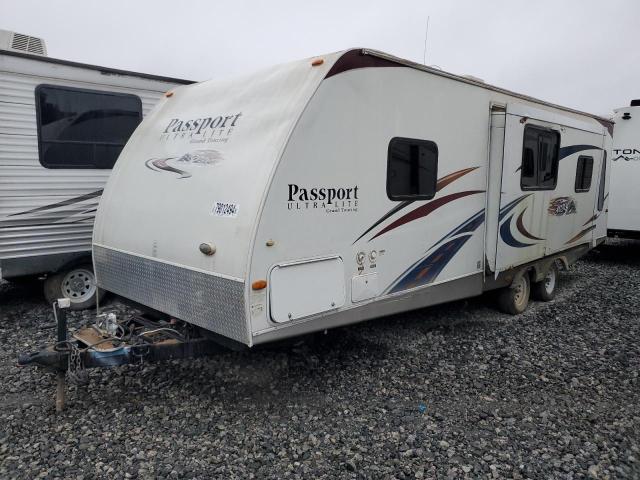 4YDT28520BD411066 - 2011 KEYSTONE PASSPORT WHITE photo 2