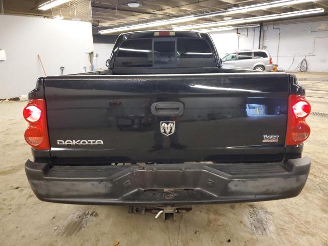 1D3HW42N25S134819 - 2005 DODGE DAKOTA SLT BLACK photo 6