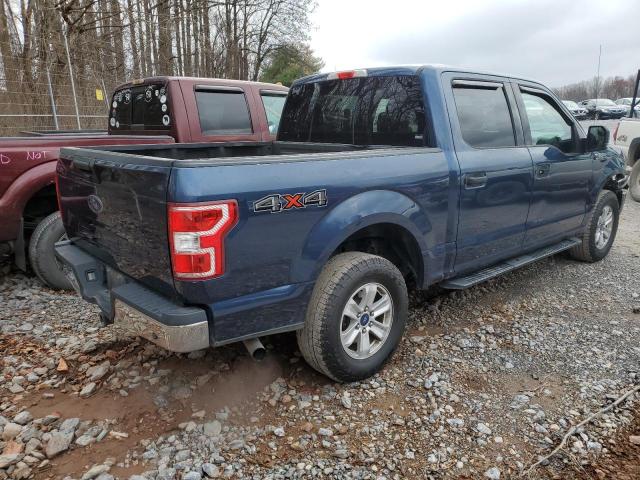1FTEW1E5XJFC66199 - 2018 FORD F150 SUPERCREW BLUE photo 3