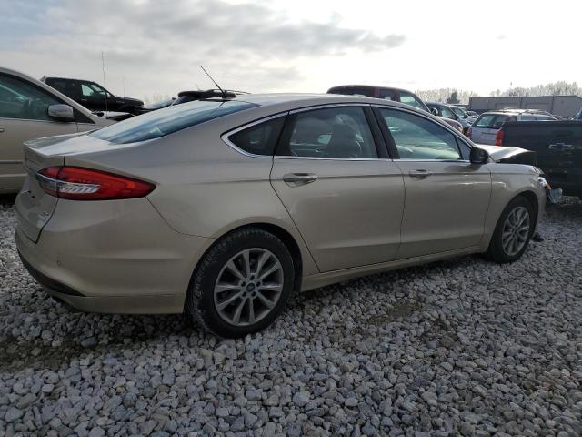 3FA6P0HD9HR139607 - 2017 FORD FUSION SE GOLD photo 3