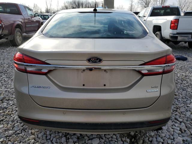 3FA6P0HD9HR139607 - 2017 FORD FUSION SE GOLD photo 6