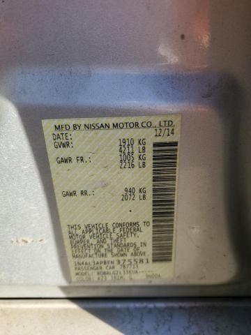 1N4AL3AP8FN375581 - 2015 NISSAN ALTIMA 2.5 SILVER photo 12