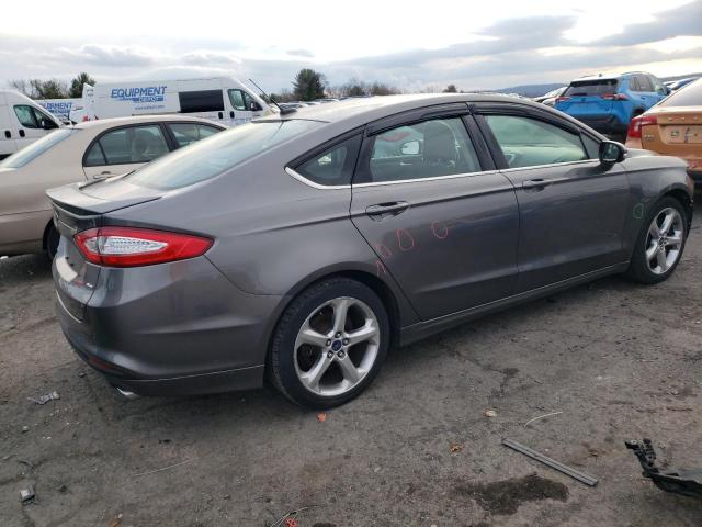 1FA6P0H7XE5359296 - 2014 FORD FUSION SE GRAY photo 3