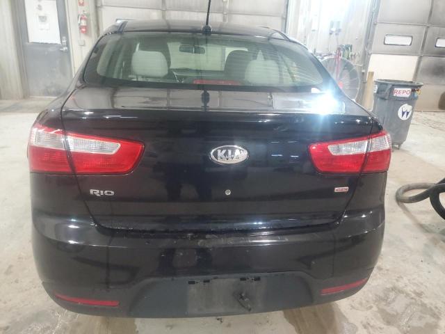 KNADM4A30D6179291 - 2013 KIA RIO LX BLACK photo 6