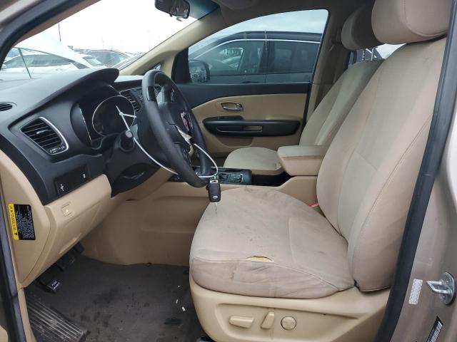 KNDMB5C15G6111342 - 2016 KIA SEDONA LX GOLD photo 7