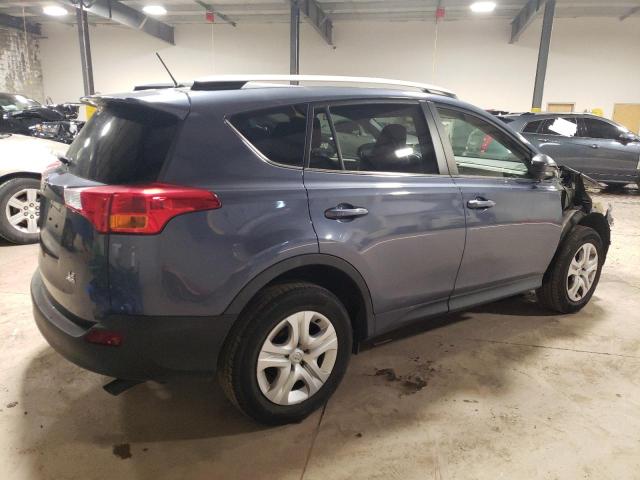 JTMBFREV0ED047366 - 2014 TOYOTA RAV4 LE BLUE photo 3