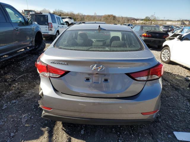 KMHDH4AE2GU502115 - 2016 HYUNDAI ELANTRA SE SILVER photo 6