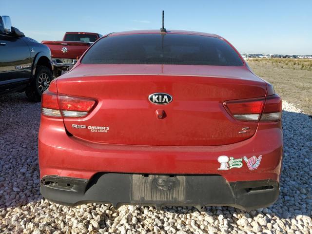 3KPA24AB8KE172518 - 2019 KIA RIO S RED photo 6