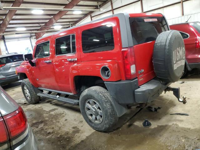 5GTEN13E598105645 - 2009 HUMMER H3 RED photo 2