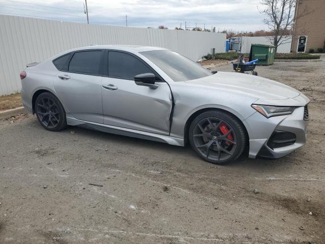 19UUB6F53MA001341 - 2021 ACURA TLX TECH A SILVER photo 4