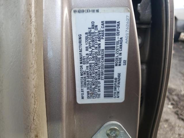 2T1BR12E01C489228 - 2001 TOYOTA COROLLA CE SILVER photo 12