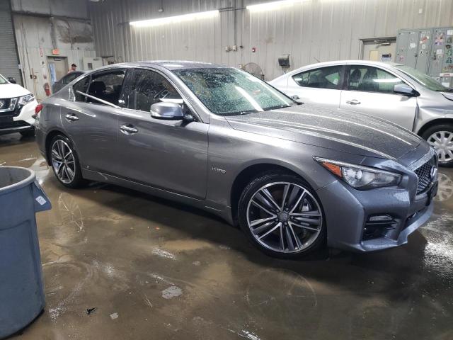 JN1AV7AR0FM850582 - 2015 INFINITI Q50 HYBRID PREMIUM GRAY photo 4