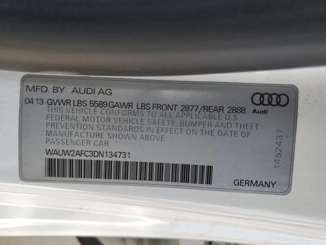 WAUW2AFC3DN134731 - 2013 AUDI S7 PREMIUM WHITE photo 12