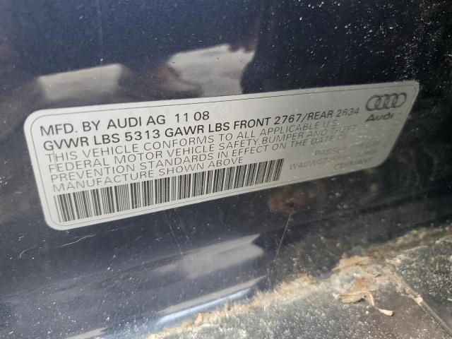 WAUWG74FX9N020959 - 2009 AUDI A6 PRESTIGE ლურჯი ფოტო 12