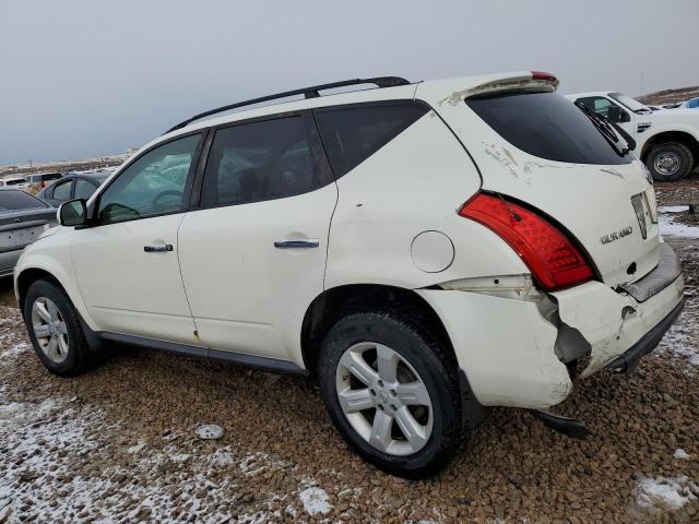 JN8AZ08W97W602653 - 2007 NISSAN MURANO SL WHITE photo 2