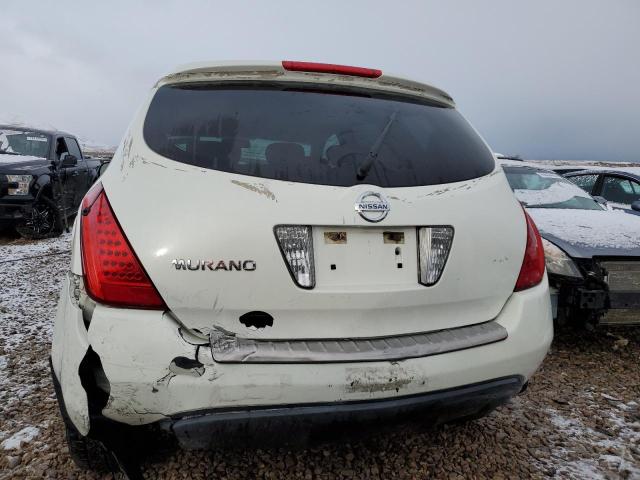 JN8AZ08W97W602653 - 2007 NISSAN MURANO SL WHITE photo 6