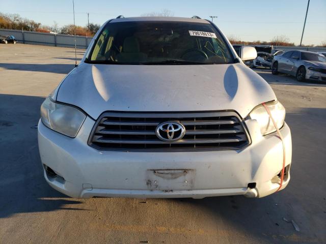 5TDZA3EH8AS005384 - 2010 TOYOTA HIGHLANDER WHITE photo 5