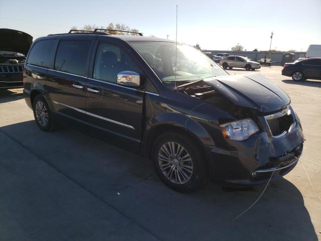 2C4RC1CG7DR711879 - 2013 CHRYSLER TOWN & COU TOURING L TEAL photo 4