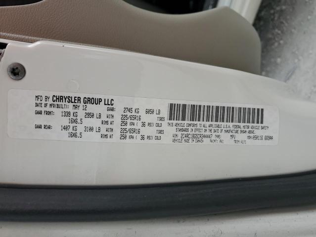 2C4RC1BG5CR344447 - 2012 CHRYSLER TOWN & COU TOURING 白色 照片 14