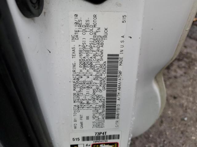 5TFUU4EN7BX006647 - 2011 TOYOTA TACOMA ACCESS CAB Ақ фото 12