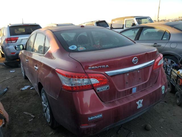 3N1AB7AP5FL679880 - 2015 NISSAN SENTRA S BURGUNDY photo 2