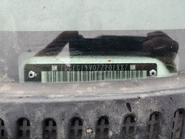 1GCEC19V07Z201887 - 2007 CHEVROLET SILVERADO C1500 CLASSIC WHITE photo 12