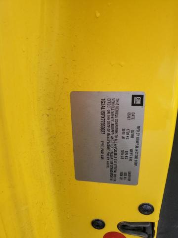 1G2AL15FX77350627 - 2007 PONTIAC G5 YELLOW photo 12