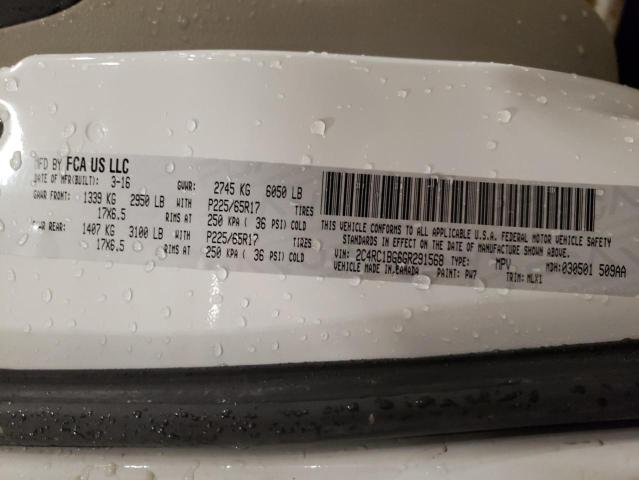 2C4RC1BG6GR291568 - 2016 CHRYSLER TOWN & COU TOURING 白色 照片 13