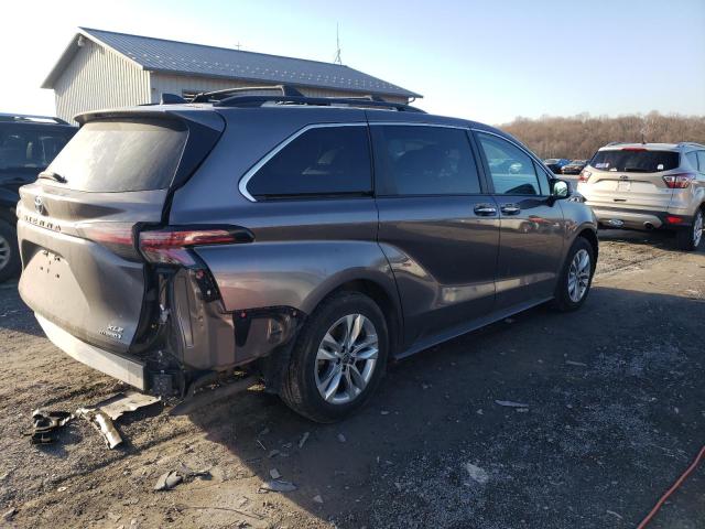 5TDJRKEC2NS105779 - 2022 TOYOTA SIENNA XLE GRAY photo 3