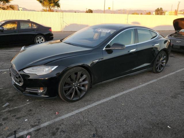 5YJSA1H11EFP37564 - 2014 TESLA MODEL S Սև լուսանկար 1