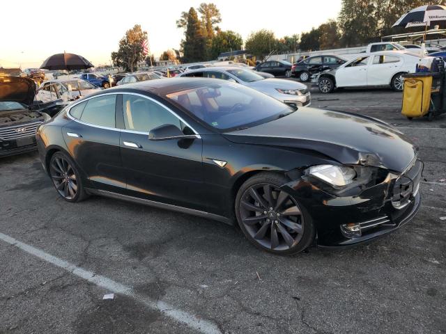 5YJSA1H11EFP37564 - 2014 TESLA MODEL S Սև լուսանկար 4