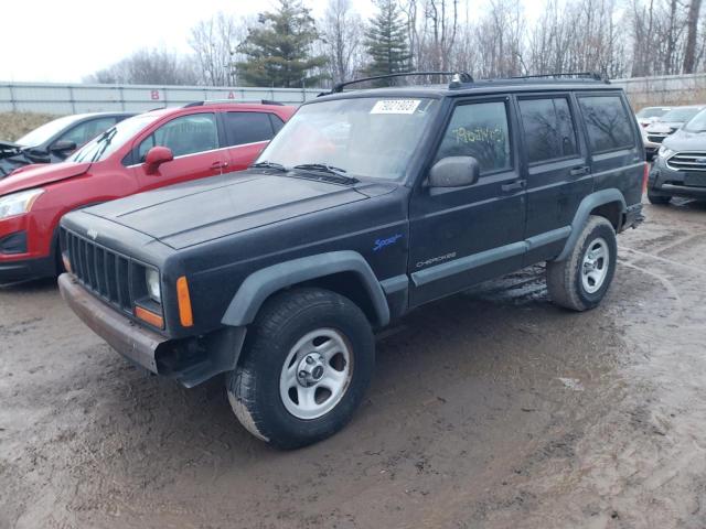 1J4FJ68S4WL175840 - 1998 JEEP CHEROKEE SPORT BLACK photo 1