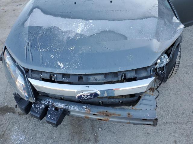 3FAHP0JA0CR366881 - 2012 FORD FUSION SEL GRAY photo 11