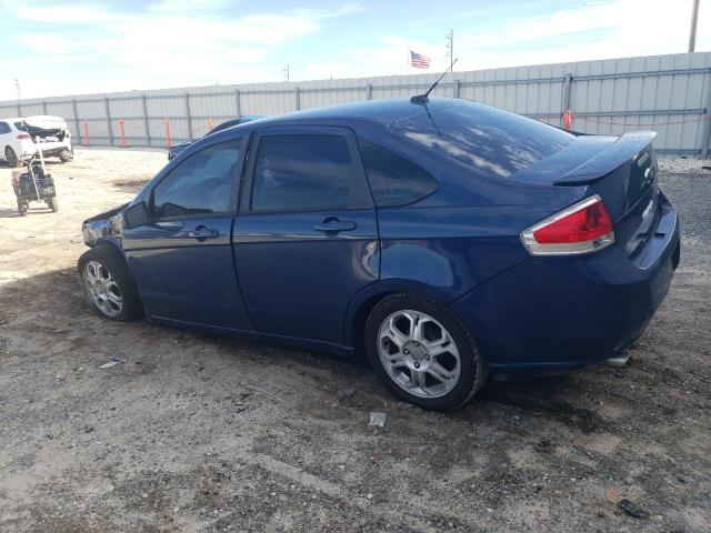 1FAHP35N58W100999 - 2008 FORD FOCUS SE BLUE photo 2