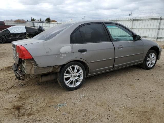 2HGES16595H630838 - 2005 HONDA CIVIC LX GRAY photo 3