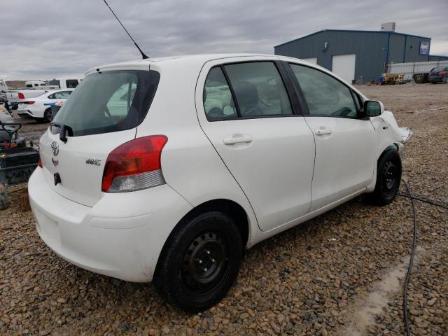 JTDKT4K30A5283342 - 2010 TOYOTA YARIS WHITE photo 3