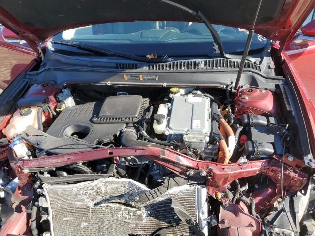 3LN6L2LU8GR601349 - 2016 LINCOLN MKZ HYBRID RED photo 11