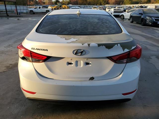 5NPDH4AE8GH671182 - 2016 HYUNDAI ELANTRA SE WHITE photo 6