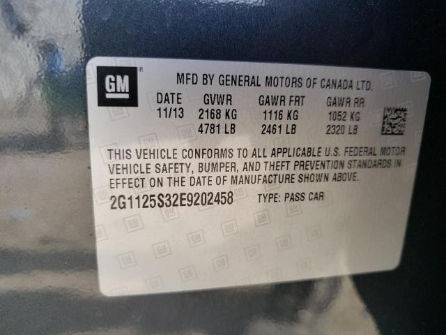 2G1125S32E9202458 - 2014 CHEVROLET IMPALA LT GRAY photo 13