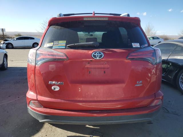 2T3BFREV0GW527963 - 2016 TOYOTA RAV4 LE RED photo 6