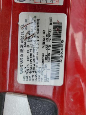 JN1AZ4EH3DM382526 - 2013 NISSAN 370Z BASE RED photo 12